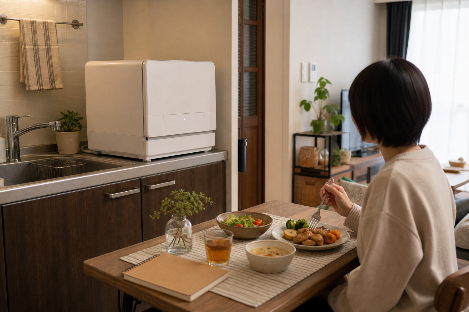 買った家電が生活の中で使われているイメージ