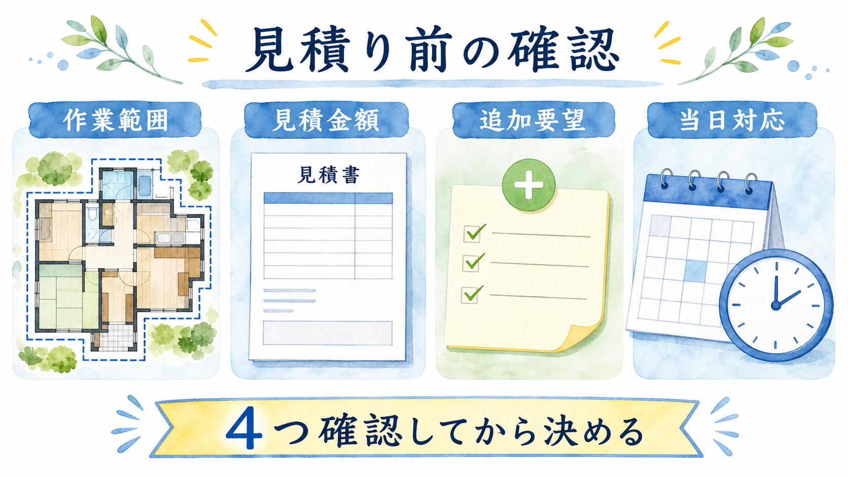 ゴキブリ駆除の見積りで確認する作業範囲と金額と当日対応