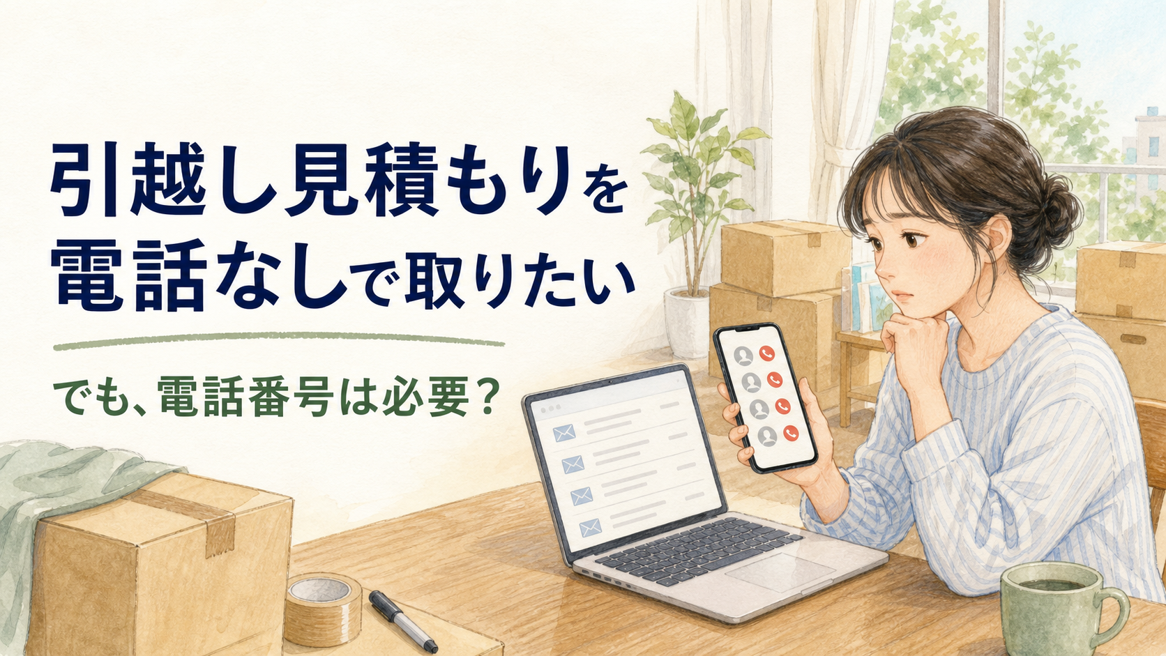 引越し見積もり後の電話ラッシュが怖くて申込みを止める人